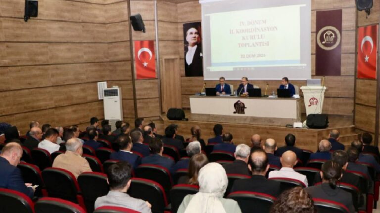 İl koordinasyon kurulu toplantısı Siirt’te yapıldı