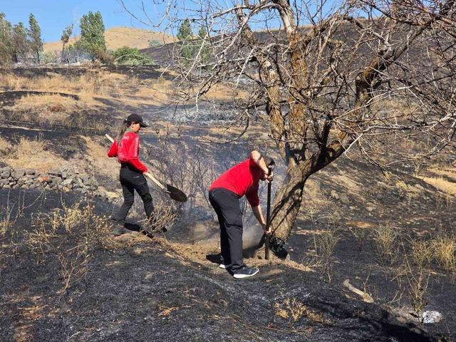 Kayseri İtfaiye 4'ün yakındaki illerde yangınlara destek